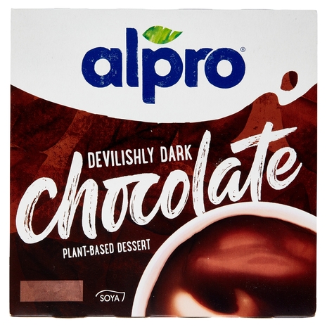 Alpro Dessert Vegano Cioccolato Fondente, 4x125 g